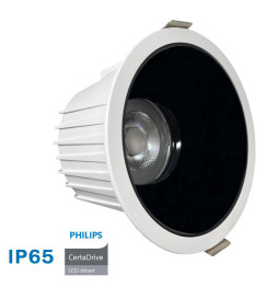 LED Einbauleuchte 40W Rund - Philips CertaDrive - CCT - UGR13 -IP65
