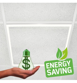 FIT LED-Panel 60x60 44W - Philips Certa - Hvit Lysramme - CCT