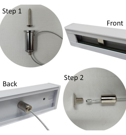 Suspension kit for Hanging Rail - 1 metre