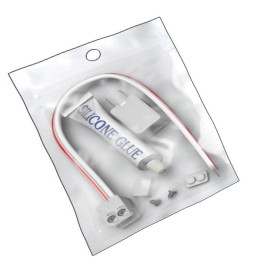 KIT Colle Silicone pour Rubans LED  + Connecteur + Cache + Embout - IP65