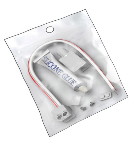 KIT Silikonkleber für LED-Streifen + Stecker + Abdeckung + Endkappe - IP65