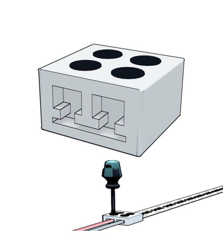 Inskruvningskontakt för LED-strips SMD - 10mm - IP20