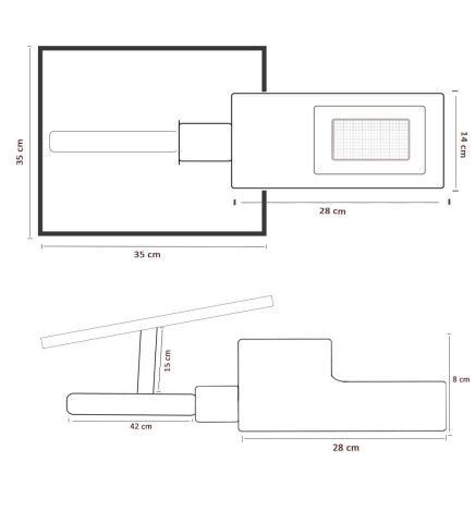 ECO Solcelle LED gadebelysning 60W SANAN Programmerbar