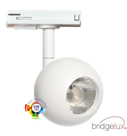 Faretto LED 10W FENIX -  Bianco - Binario Monofase - CRI+93