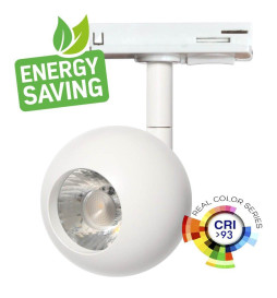 Foco LED 10W FENIX Branco - Calha Monofásico CRI+93