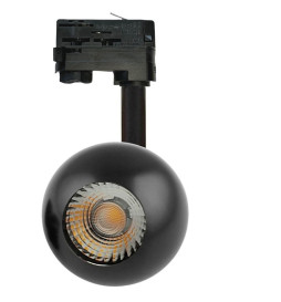 LED skinnespot 10W FENIX -  svart krom - 3-fase - CRI+93