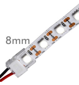 Stecker für COB + SMD-LED-Streifen - 8mm - IP20
