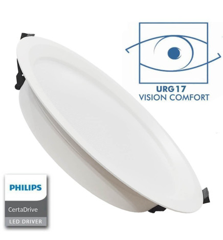 Faretto Downlight LED 44W Circolare - Philips CertaDrive- CCT - UGR17