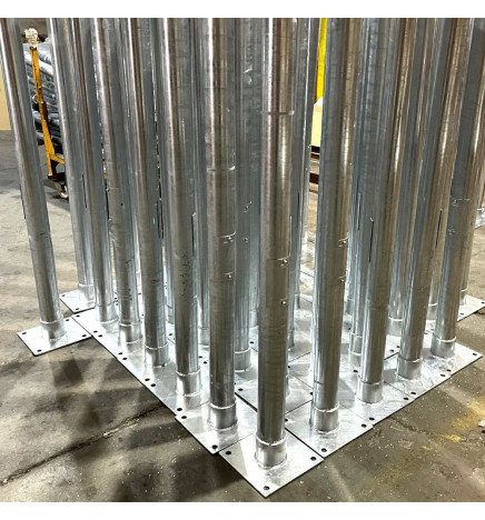 Gadelyssøjle URBAN - Galvaniseret - 3 meter - 4 meter