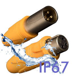 Connettore - Contatti DMX - XLR-3 - Maschio - Femmina  - IP67