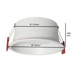 Encastrável 18W Circular - OSRAM CHIP DURIS E 2835 - CCT -  UGR17