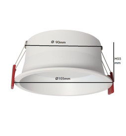 Downlight LED 12W Circular - OSRAM CHIP DURIS E 2835 - CCT - UGR17