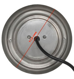 Vandtæt LED pool pære  RGB  - 36W- DC12V - IP68 - Rustfrit stål