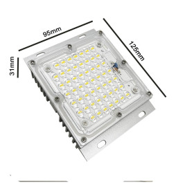 LED 40W Bridgelux Modulo ottico per Apparecchio LED + Piastra in acciaio