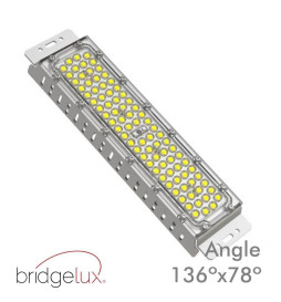 LED modul 50W MAGNUM Bridgelux 136ºx78º + Stålplate