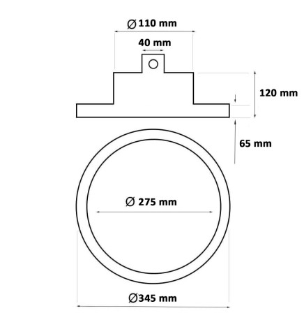 LED 150W Industriestrahler UFO DIAMOND 200W Philips Xitanium - Dimable 1-10V - 170lm/w - IP65