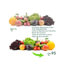 LED Downlight 6W svart Bridgelux Chip - 40 ° - UGR11