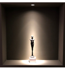 LED Downlight 6W sort Bridgelux Chip - 40 ° - UGR11