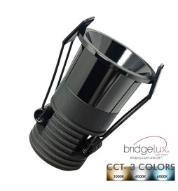 LED Downlight 6W svart Bridgelux Chip - 40 ° - UGR11