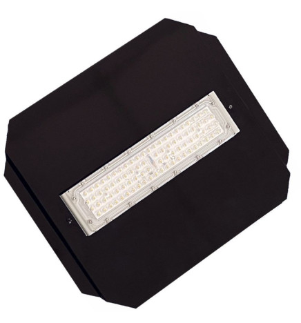 LED-moduuli 50W MAGNUM Bridgelux 136ºx78º + Teräslevy