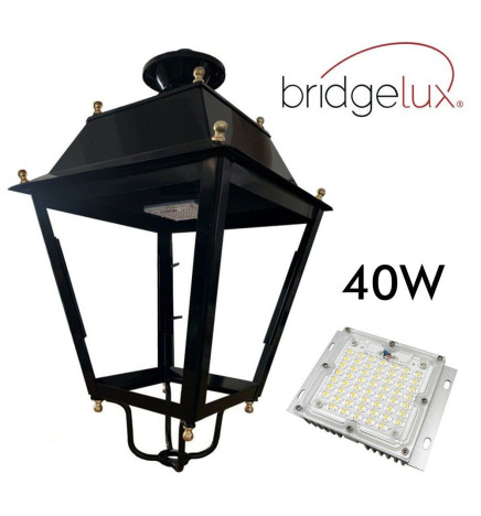 LED Aluminiums Gadebelysning 40W-50W - Stål