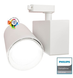 LED skinnespot 40W MADRID PHILIPS Driver  Hvit 1-fase CRI+98