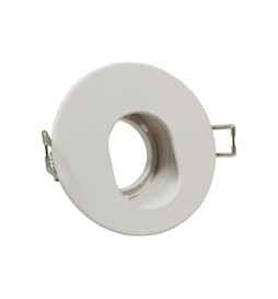 Anneau d'encastrement réglable carré pour LED GU10 MR16 - Ø85mm - Aluminium