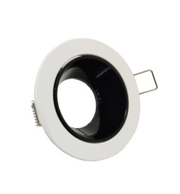 Justerbar rund ring för GU10 MR16 LED dikroik - Ø85mm - Aluminium