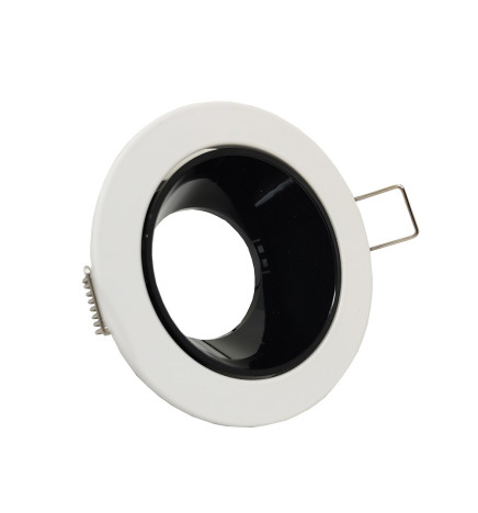 Anneau d'encastrement réglable carré pour LED GU10 MR16 - Ø85mm - Aluminium