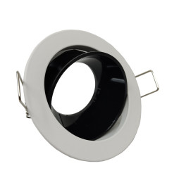 Justerbar rund ring til GU10 MR16 LED dikroisk - Ø85mm - Aluminium