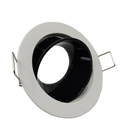 Aro Ronda Basculante para lámpada GU10  MR16 - Ø85mm - Alumínio