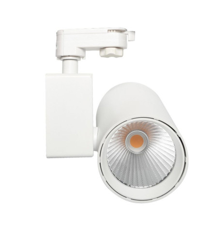 LED Strahler 40W MADRID  Weiß BRIDGELUX Chip 1-Phasen Schienensystem CRI+98
