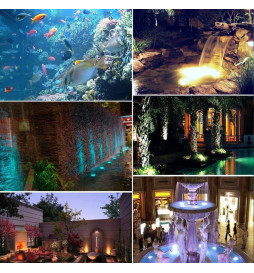 LED-Lamp Underwater  RGB - 18W - DC12V - IP68 - Stainless steel