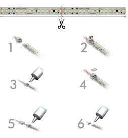 NEON Slim Silikon LED Profil för PCB - 10mm