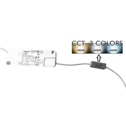 Downlight LED 40W Circulaire- Philips CertaDrive - CCT - UGR13 - IP65