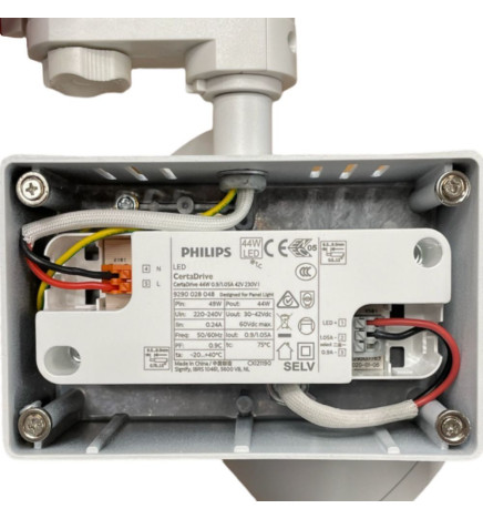 40W LED-skinnespot MADRID Hvid 1-fase skinne PHILIPS Driver SPECIAL TIL MAD