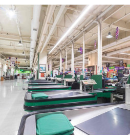 LED skinnespot 66W - LINEÆR  ARENDAL -   Hvit 3-fase - 150cm