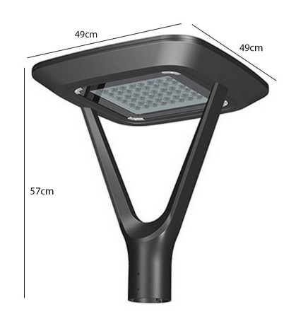 LED-katuvalo 10W - 60W TURIN MeanWell Driver -Himmennettävä SMD5050 240Lm / W