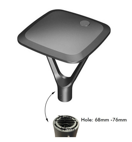 LED gadebelysning 10W - 60W TURIN MeanWell Driver Programmerbar SMD5050 240Lm / W