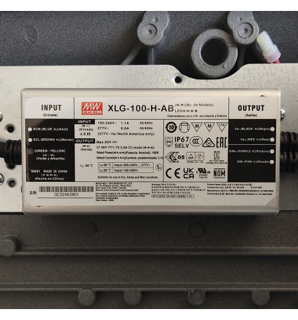 Réverbère LED 10W - 60W TURIN MeanWell Driver dimmable SMD5050 240Lm/W