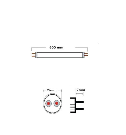 LED Lysstofrør Glas - 10W - 60cm T8 - 160 Lm/W - MAX LUMENS - 1600Lm