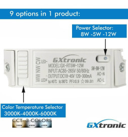 Encastrável 12W Circular - OSRAM CHIP DURIS E 2835 - CCT -  UGR17