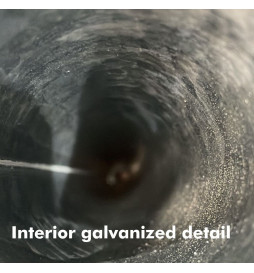 Galvaniserad stolpe för lyktstolpar - Troncoconica - 6 Meter