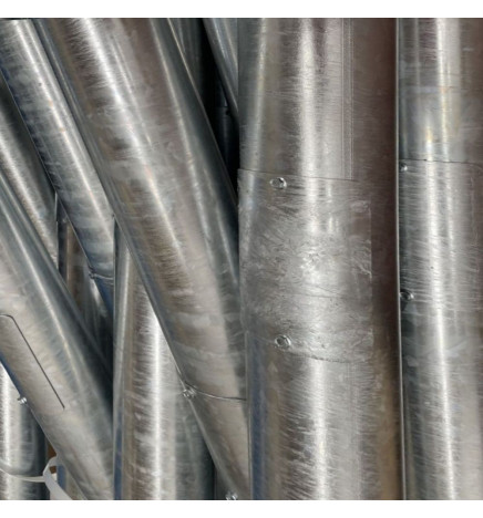 Columna Troncocónica Galvanizada -  6 metros