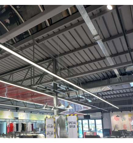 LED skinnespot 66W - LINEÆR  ARENDAL -   Hvit 3-fase - 150cm