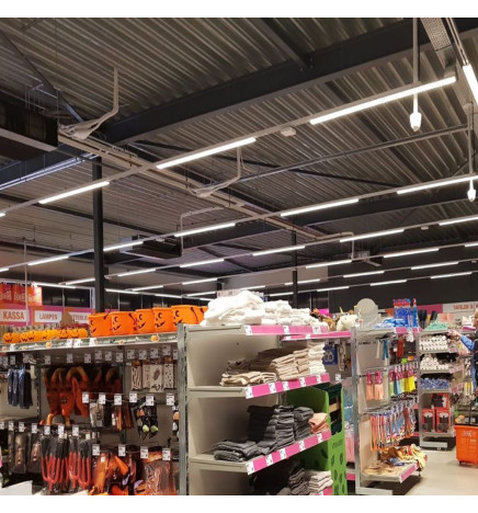 LED skinnespot 66W - LINEÆR  ARENDAL -   Hvit 3-fase - 150cm