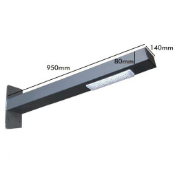 Street lamp - wall bracket - LED 50W Wanda - Rectangular