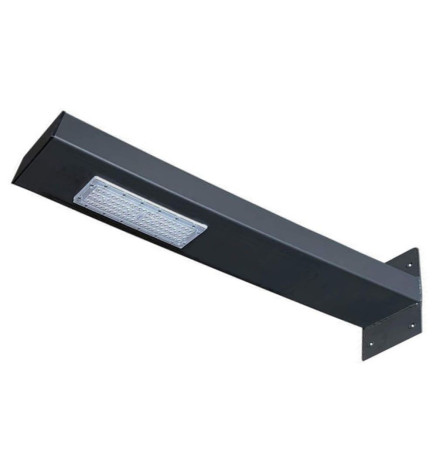 Réverbère LED 50W support mural - Wanda - Rectangulaire