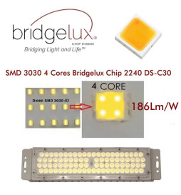 Street lamp - wall bracket - LED 50W Wanda - Rectangular