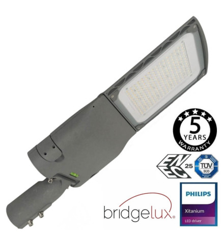 Farol LED 100W CAPRI  Philips Driver Programável SMD5050 240Lm/W